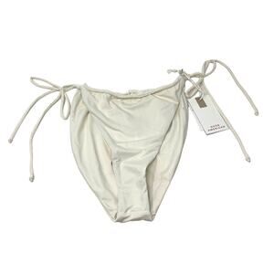 Good American Tiny Ties Swim Bottom Ivory Size 4